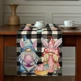 thumbnail image 2 of Binwennn Décorations de Mariage Automne Table d'Entrée Lavée Chemin de Table de Pâques Lin Imprimé Lapin Nappe pour la Maison Décoration de Table pour Fête des Fêtes Nappe Tapis I, 2 of 5
