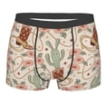 thumbnail image 5 of Uemuo Floral Cowboy Boots Pattern Men's Boxer Briefs,Trunk Anti-Chafing,Comfortable, Durable, and Stylish Underwear-Small, 5 of 9