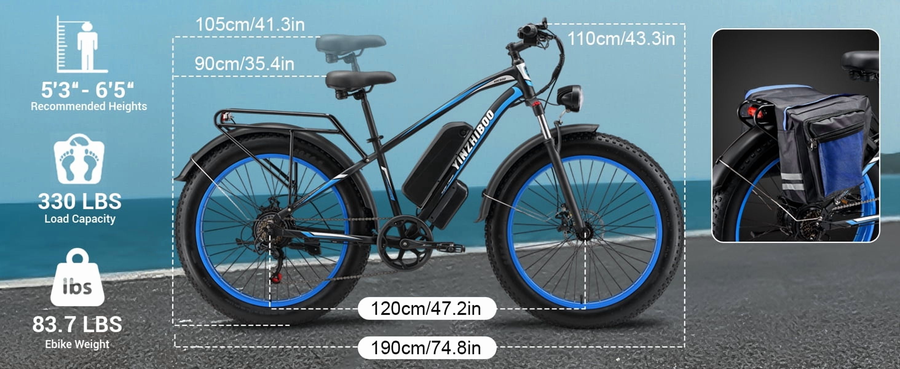 Electric Bike for Adults ,2000W Peak Motor, Off-Road E-Mountain Bike,32 MPH Max Speed 26"x4.0" Fat Tire E Bike,48V 17.5Ah Battery,UL2849