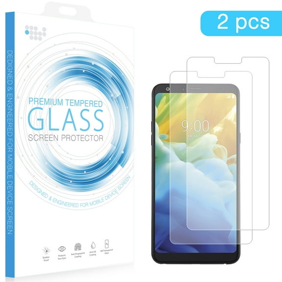 LG Stylo 5 [2 Pack] Tempered Glass Screen Protector Round Edges 0.26MM Arcing [Anti-Bubble] [9H Hardness] [HD Clear] [Anti-Scratch] [Case Friendly] Glass Screen Protector Film Guard for LG Stylo 5