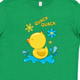 thumbnail image 3 of Inktastic Quack Quack Cute Duckling with Flowers Youth T-Shirt, 3 of 4