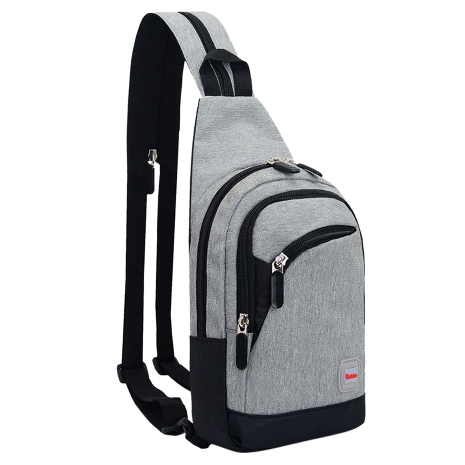 Stylago Womens Sling Backpack with Convertible Strap Mens Travel Crossbody Bags Multiple Compartments Hiking Chest Bag for Sports Grey