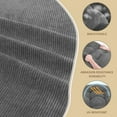 thumbnail image 4 of Rocking Chair Cushion - Corduroy Fabric, High-Density Sponge, Durable Comfort Non-Slip Bottom Tufted Seat Pads with Ties, Corduroy︱Grey, 44x19x4 inch, 4 of 5