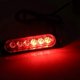thumbnail image 4 of Lot de 2 feux stroboscopiques d'urgence à 6 LED 12 V pour voiture et camion, feux clignotants de danger, rouge et bleu, 4 of 4