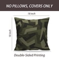 thumbnail image 2 of LALILO Throw Pillow Covers Geometric Modern Military Urban Stock Cushion Cover 18" x 18", 2 Pack, 2 of 6