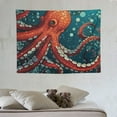 thumbnail image 4 of GOSMITH  Psychedelic Decor Tapestry, Whales with Sea Animal Decor Beach Towel, Wall Hanging for Bedroom Living Room Dorm 40x30, 4 of 7