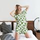 thumbnail image 5 of Balery St. Patrick's day Conjunto de Pijama para Mujer con Estampado, Dos Piezas de Manga Corta y Shorts, Ropa de Dormir Suave con Cuello Redondo y Bolsillos-X-Large, 5 of 6