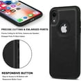 thumbnail image 5 of Classy Design Luxury Leather Phone Case for iPhone XR Non-Slip Grip Full Body Ultra Slim Protective Case 6.1 Inch (Black), 5 of 7