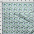 thumbnail image 4 of oneOone Cotton Cambric Green Fabric Kids Vehicle Craft Projects Decor Fabric Printed By The Yard 42 Inch Wide, 4 of 4
