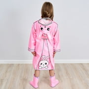 Kids Rain Wear,3D Cartoon Children Toddler Raincoat Jacket Poncho for Boy Girl