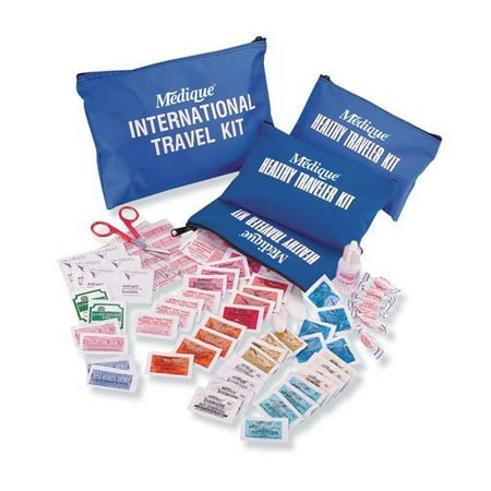 Medique - 77501 Poly-Bagged International Healthy Traveler First Aid Kit