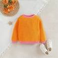 thumbnail image 2 of Otqutp Child Autumn Tops Children's Autumn Baby Color Contrast Sweater Fashionable Children's Round Neck Knit Sweaters 1 to 5 Years, 2 of 7
