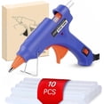thumbnail image 7 of Emlimny Mini Hot Glue Gun,Fast Heating Hot Melt Gun 10pcs Glue Stick Hot Glue Gun Set For Quick Repair Artist DIY Art Home 20w Blue, 7 of 7