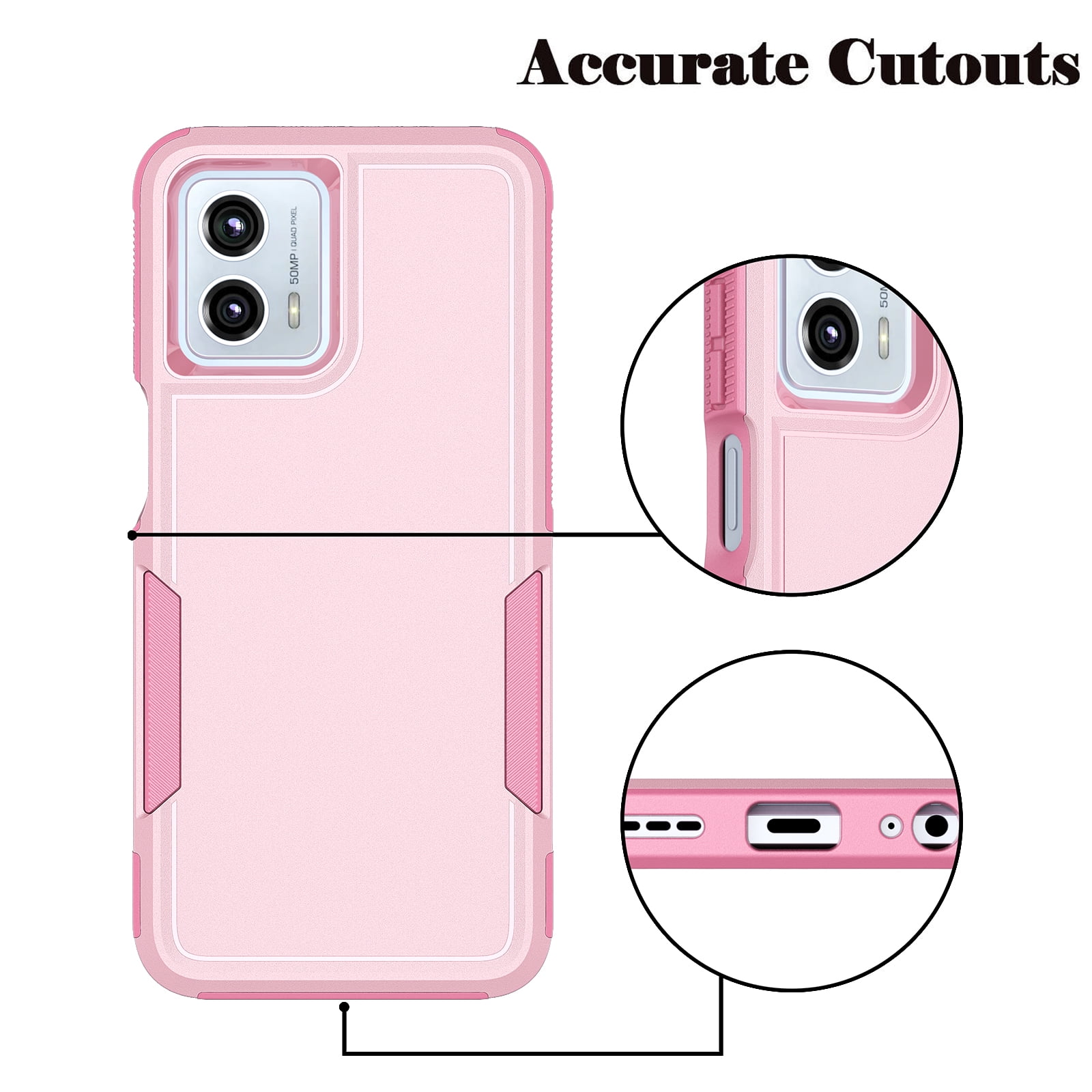 Pink Hello Kitty Motorola Moto G Play (2023) Clear Case