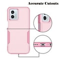 thumbnail image 6 of For Moto G 5G 2023 / Moto G (2023 Only) / XT2313 Case, 2 in 1 Heavy Duty Armor Shockproof Cases,Hisdou Hybrid Dual Layer Rubber Drop Protection Grip Plastic Bumper Sturdy Phone Cover -Pink, 6 of 6