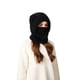 thumbnail image 5 of Pasamontañas de invierno 3 en 1 con forro polar, bufanda y mascarilla | Tejido resistente al viento y cálido para mujer, 5 of 6
