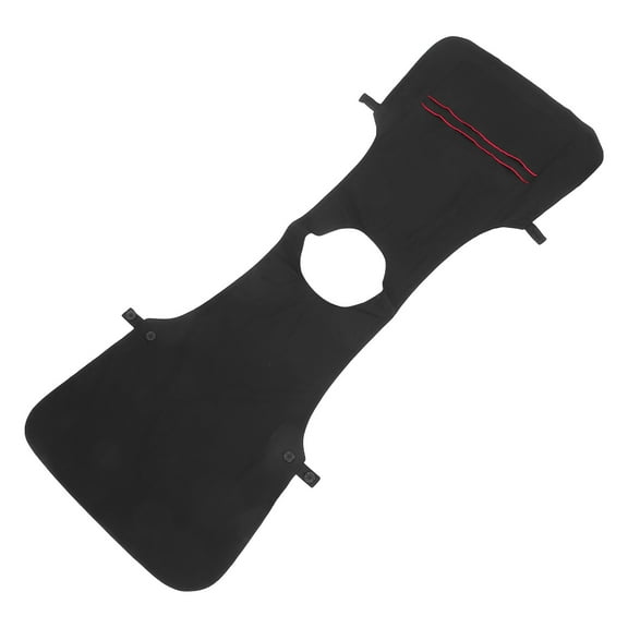 Pawsdot 1Pc Fashion Black Apron for Salon and Kitchen Soft Material with Storage Pockets