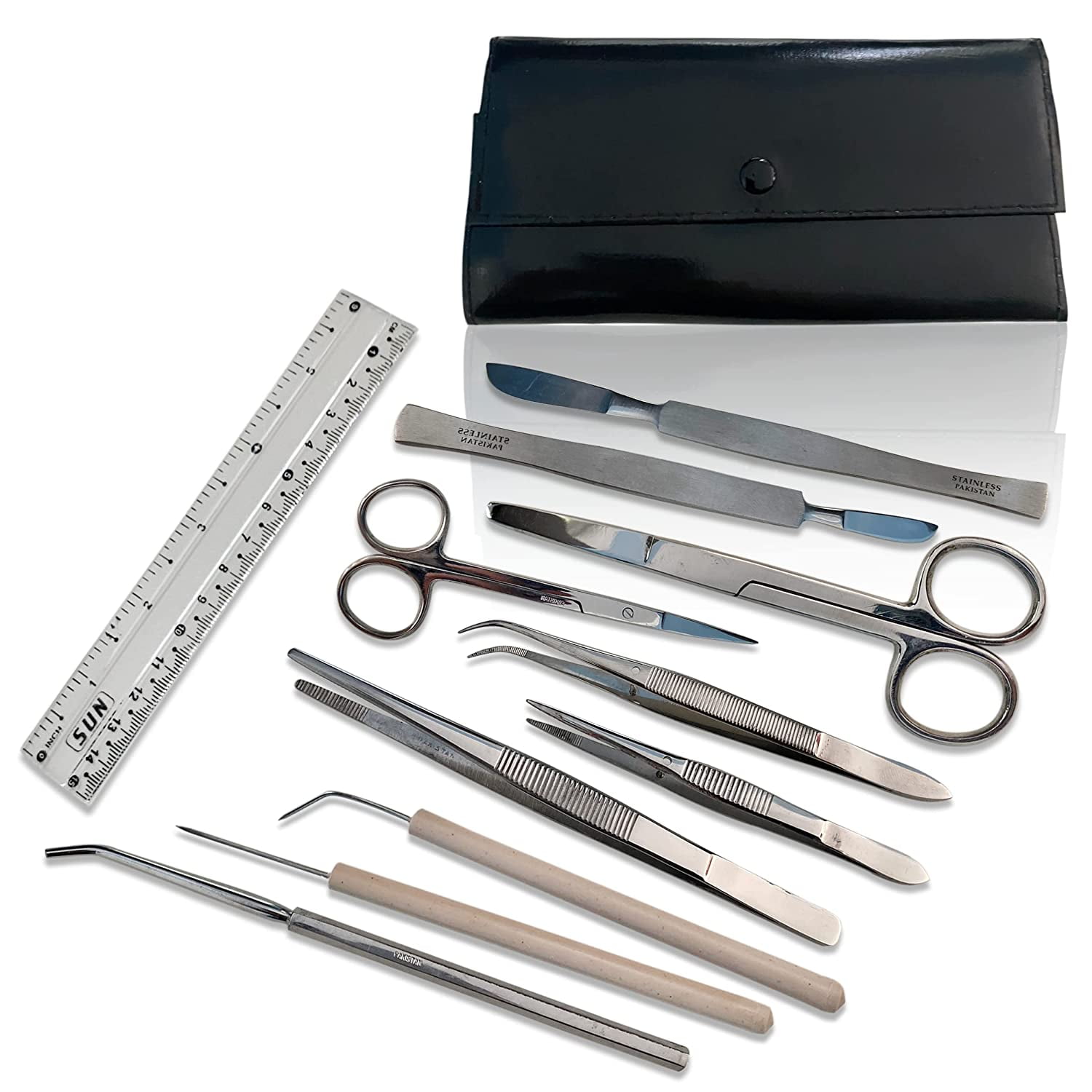 11 PC Anatomy Dissecting Tools Set With Carrying Case for Advance