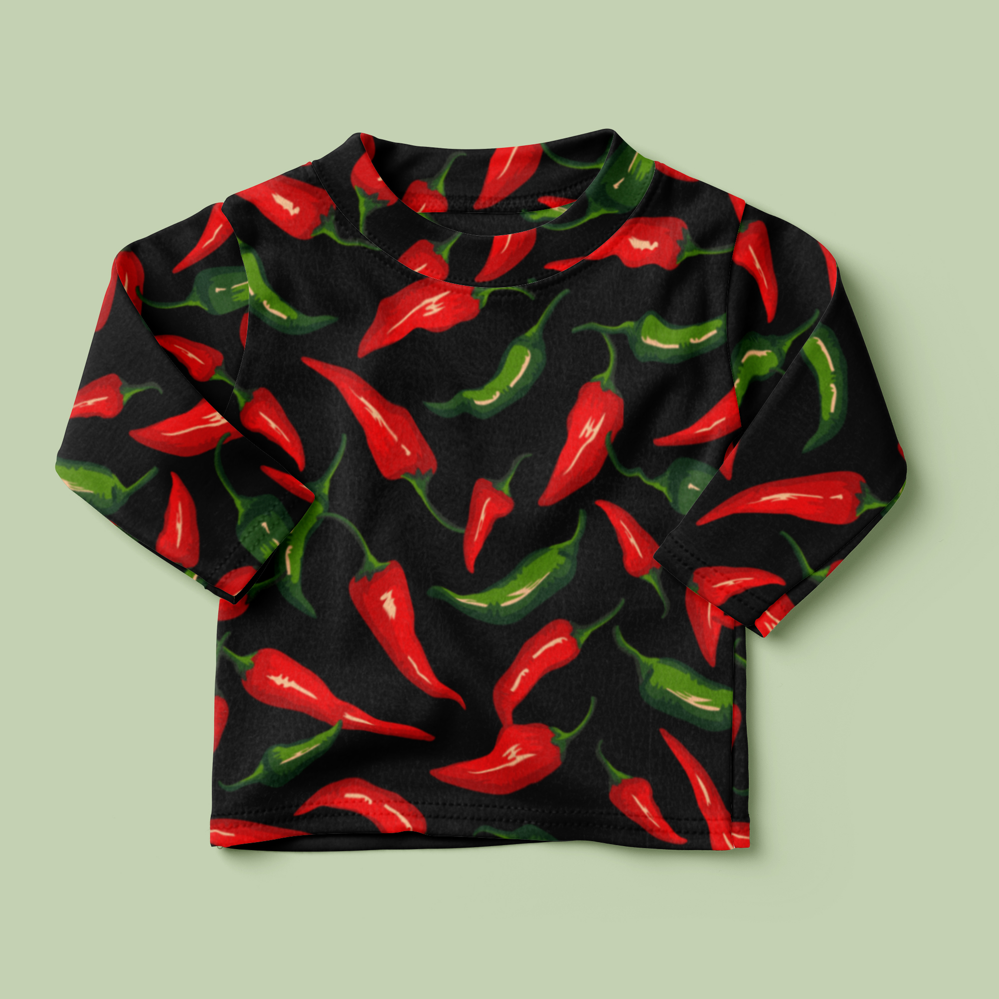 Mainstays 1.5 Yards 100% Polyester Brushed Fleece Chilli Peppers, Multi-color, 60" Wide for Crafts