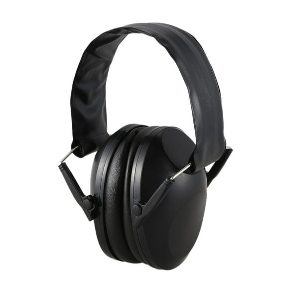 Foldable Hearing Ear Protection Hunting Sports Ear Muff Noise Cancelling Earmuff Ear Protection Ear Plugs,Black