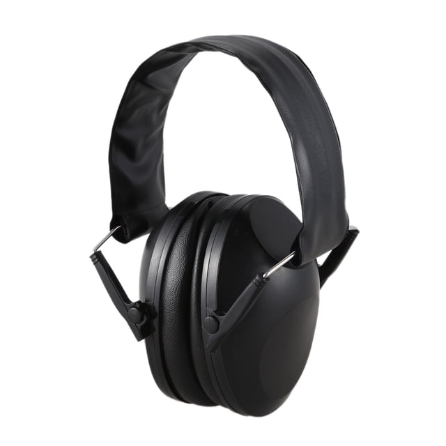 Foldable Hearing Ear Protection Hunting Sports Ear Muff Noise Cancelling Earmuff Ear Protection Ear Plugs,Black