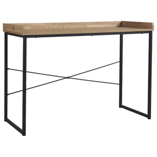 Signature Design By Ashley Gerdanet Home Office Desk Light Brown Walmart Com Walmart Com