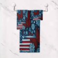 thumbnail image 5 of 3 Piece Bath Towels Set Bath Towel, Hand Towel and Face Towel for Bathroom, Gym, Hotel Red Butterflies and Flags, 5 of 8