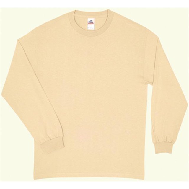 Mens Long Sleeve T-Shirt - Sand, Small