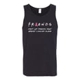 thumbnail image 2 of Don't Let Friends Alone Awareness Mens Graphic Tank Top, Black, Small, 2 of 3