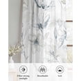 thumbnail image 6 of Green Beige Spring Floral Sheer Curtains 54 Inch Length 2 Panels Set for Living Room/Bedroom, Luxury Botanical Summer Kitchen Curtains Grommet Semi-Sheer Curtains Drapes Window Treatments 42"x54"x2, 6 of 7