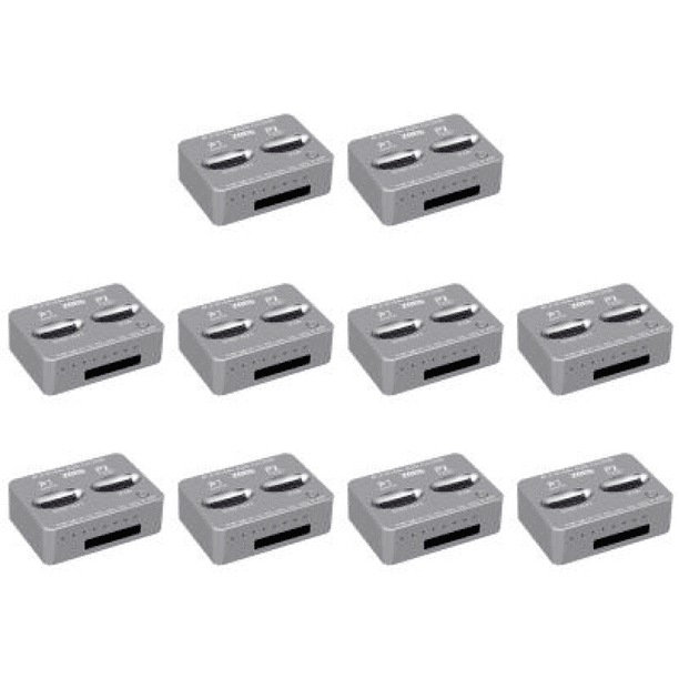 Caja de disco duro externo SSD de doble bahía carcasa M/B Key M.2 para llave M2
