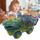 thumbnail image 5 of Camión de transporte de dinosaurios, juego de vehículo transportador agrandado, juego de juguete con 3 figuras de dinosaurio, huevo de árbol para niños, tiranosaurio, 5 of 13