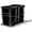 Black, variant on TIDYTROVE Double 35-Quart Pull Out Trash Can Under Cabinets Under Sink Garbage Sliding Waste Bin Container Recycling Bins with Chrome Wire Bottom Mount 44 lbs Load Capacity, Black