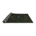 thumbnail image 2 of Ahgly Company Indoor Round Persian Turquoise Blue Traditional Area Rugs, 7' Round, 2 of 4