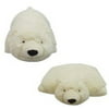 "PLUSH & PLUSHÂ® BRAND SMALL POLAR BEAR PET PILLOW, 11"" inches my Friendly Cuddle Plush Icy White Toy Cushion"