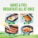 thumbnail image 4 of GreenLife - Estación de desayuno 3 en 1, placa doble antiadherente de cerámica saludable para huevos, salchicha de carne, tocino, panqueques y sándwiches de desayuno, cajón de tostadas de 2 rebanadas,, 4 of 5