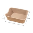 thumbnail image 3 of TOOYFUL Disposable Litter Box for Cats Paper Kitty Litter Trays Cat Litter Trays Small Animal Indoor Outdoor Brown, 3 of 5