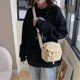 thumbnail image 4 of Bolsos de mensajero coreanos Harajuku, Bolso de hombro pequeño de pana para mujer, bolso cruzado para adolescente, bolso bonito para estudiante, 4 of 5