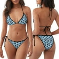 thumbnail image 3 of Fotbe Airplanes and Aviation Signs Traje de Baño para Mujer de Dos Piezas – Bikini Sexy de Tirantes Tipo Halter con Diseño Triangular, 3 of 6