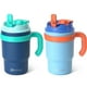 thumbnail image 1 of Vaso aislante para niños Fimibuke, 473 ml, con asa y pajitas, paquete de 2, 1 of 8