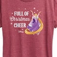 thumbnail image 3 of Disney - Full Of Christmas Cheer Rapunzel - Women's Short Sleeve Graphic T-Shirt, 3 of 5