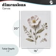 thumbnail image 4 of Stupell Industries Shabby Chic Pressed Wild Flowers Canvas Art, 16 x 20, by Lettered and Lined, 4 of 8