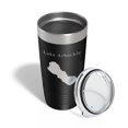 thumbnail image 4 of Lake Arbuckle Map Tumbler Travel Mug Insulated Laser Engraved Coffee Cup Florida 20 oz Black, 4 of 5