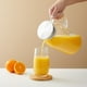 thumbnail image 3 of Jarra de vidrio de 2 litros con tapa y pico vertedor: ideal para agua, jugos y otras bebidas (transparente), 3 of 8