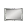 thumbnail image 2 of Silver Wood Beveled Wall Mirror with Square Accents, 2 of 2