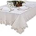 thumbnail image 3 of Imperial Embroidered Vintage Lace Design 70" X 198" Oblong/Rectangle Tablecloth in White, 3 of 4
