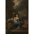 thumbnail image 3 of Francesco Trevisani 14x18 Black Modern Framed Museum Art Print Titled - Presentation Sketch for ‘The Holy Family with Saints Anne, Joachim, and John the Baptist’ (For Santa Maria in Via Lata, 3 of 5