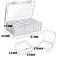 thumbnail image 3 of Paquete de 13 cajas de cuentas de plástico, pequeñas con tapas, para coser, artículos sueltos Afortunado Sencillez, 3 of 5