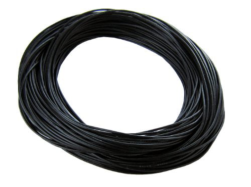 Fine Strand Tinned Copper 50 ft Black 14 AWG Gauge Silicone Wire Spool 