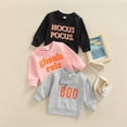 thumbnail image 3 of Douhoow Unisex Toddler Sweatshirt Baby Long Sleeve Letter Printed Pullover Warm Loose Tops, 3 of 8